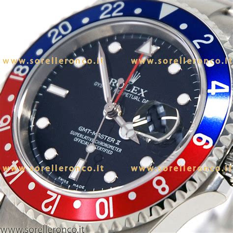 gmt acciaio rolex blu rosso|rolex gmt master 2 prezzo.